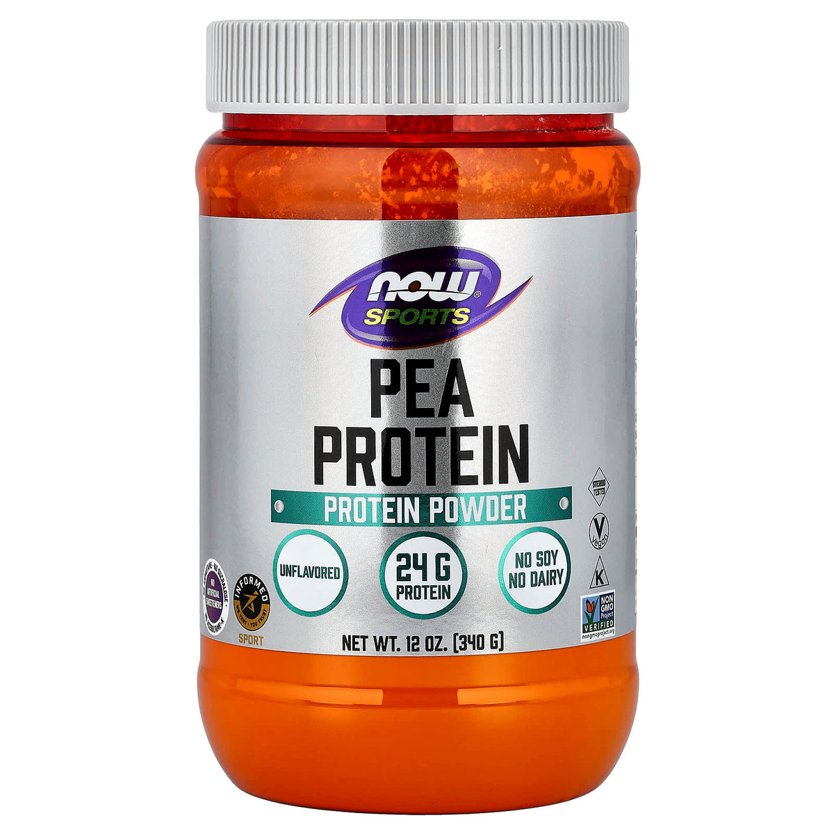 NOW Foods Sports Pea Protein, Unflavoured, 340 g (12 oz)