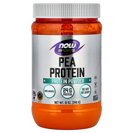 NOW Foods Sports Pea Protein, Unflavoured, 340 g (12 oz)