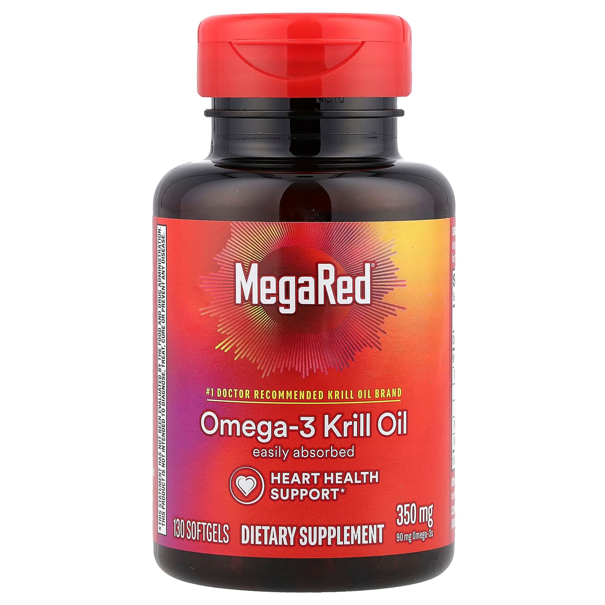 Schiff MegaRed Omega-3 Krill Oil Vanilla 350 mg 130 Softgels - view 3