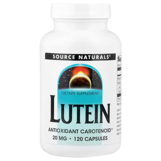 Source Naturals Lutein, 20 mg, 120 Capsules