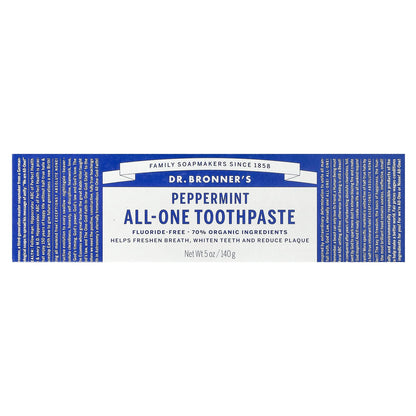 Dr. Bronner's All-One Toothpaste, Peppermint, 140 g - view 2