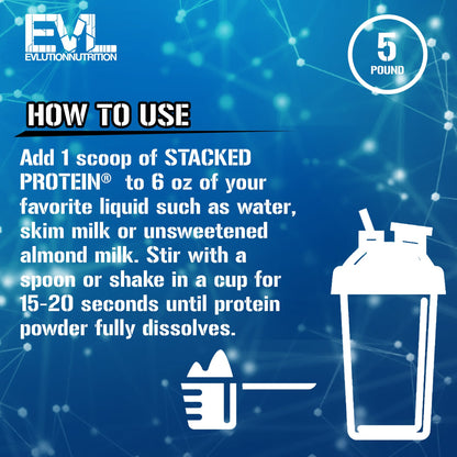 EVLution Nutrition Stacked Protein Powder, Vanilla Ice Cream, 2.27 kg (5 lb) - view 4