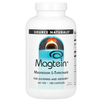 Source Naturals Magtein Magnesium L-Threonate, 180 Capsules