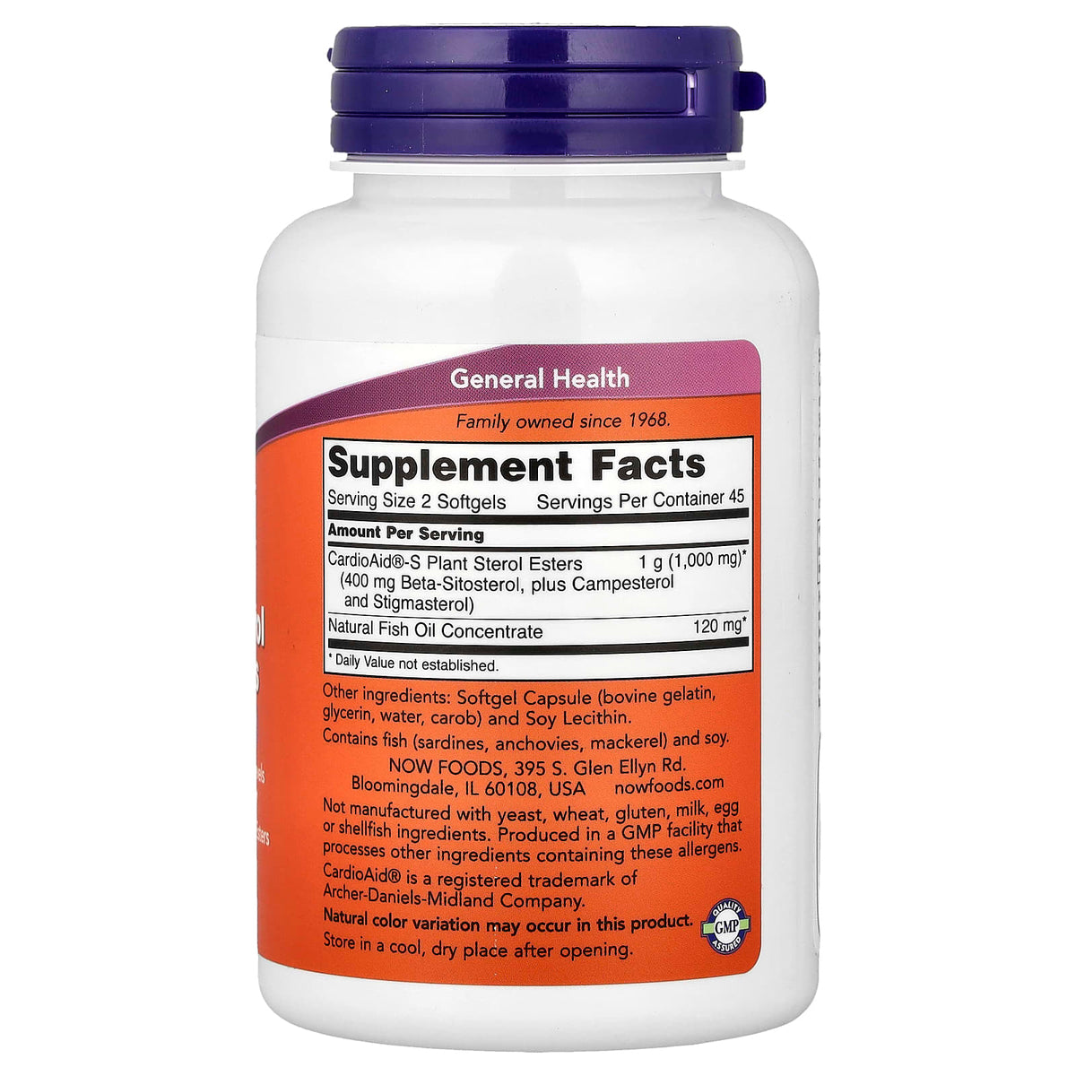NOW Foods Beta-Sitosterol Plant Sterols, 90 Softgels - view 2