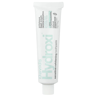 Davids Hydroxi Sensitive + Whitening Toothpaste, Natural Peppermint, 113 g