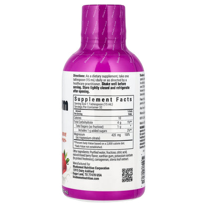 Bluebonnet Liquid Magnesium Citrate, Mixed Berry, 473 ml (16 fl oz) - view 2