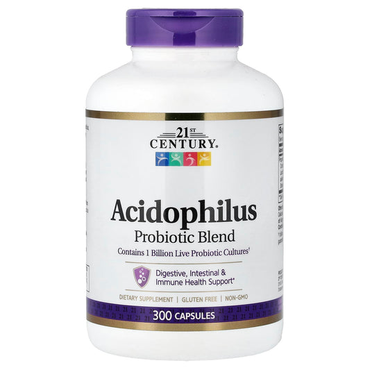 21st Century Acidophilus Probiotic Blend, 300 Capsules