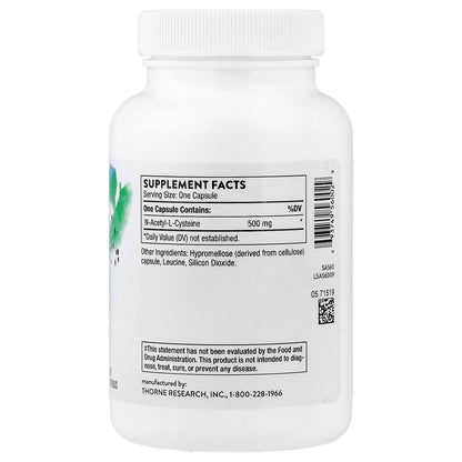 Thorne NAC, 500 mg, 90 Capsules - view 2