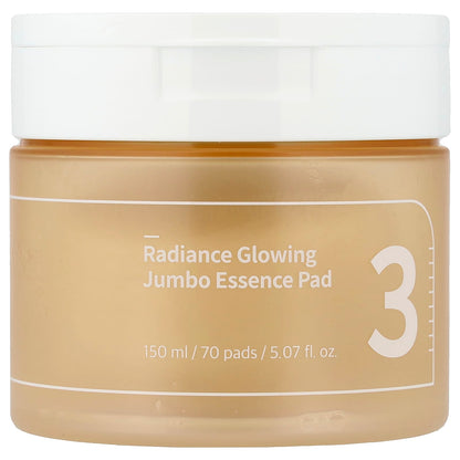 Numbuzin No.3 Radiance Glowing Jumbo Essence Pad 70 Pads