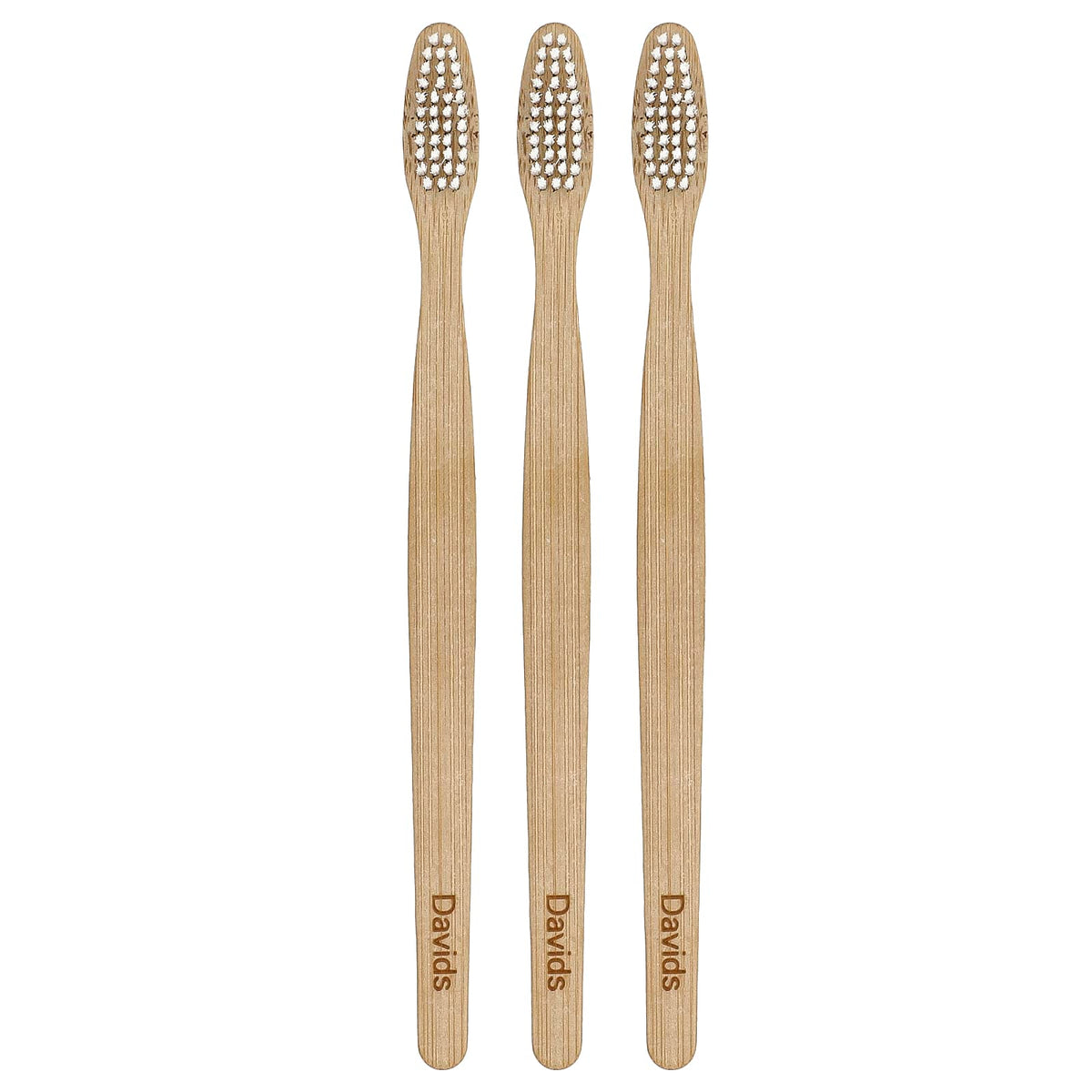 Davids Premium Bamboo Toothbrush, Soft, Adult, Pack of 3 - view 3