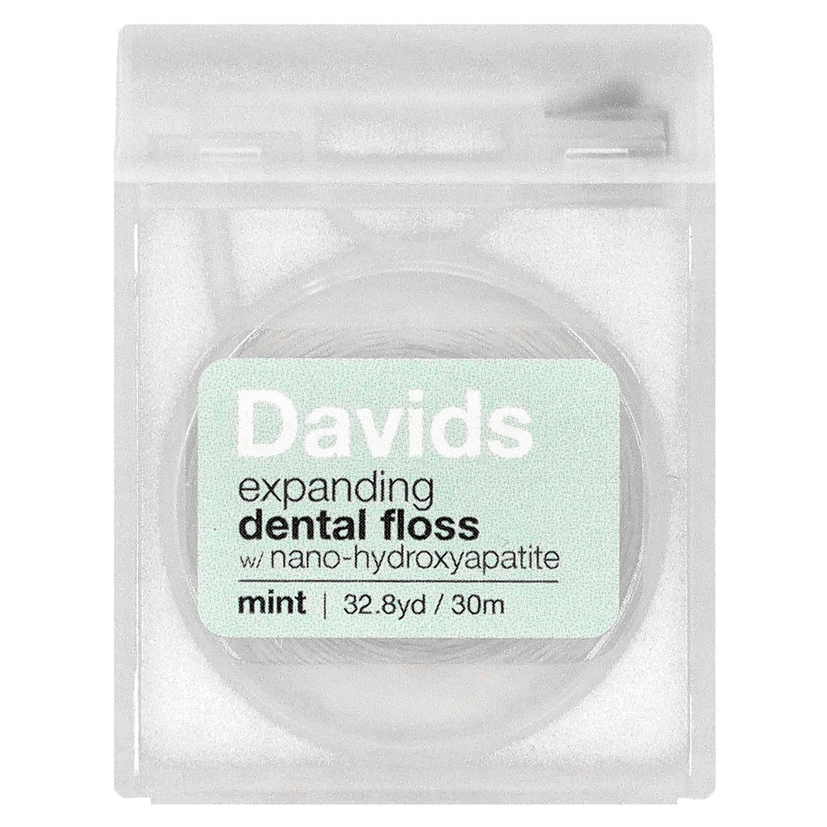 Davids Expanding Dental Floss, Mint, 30 m (32.8 yd) — product view