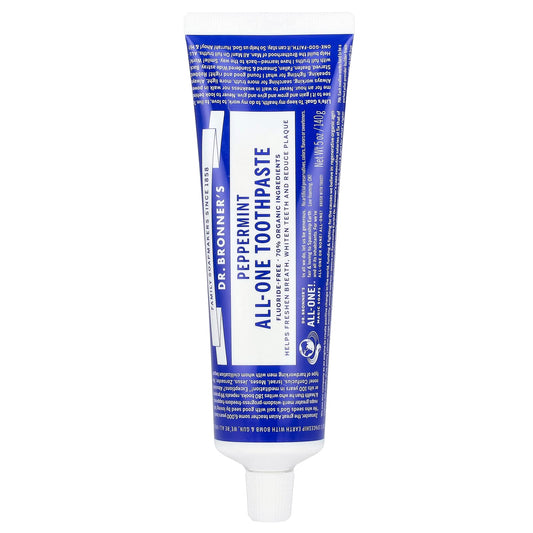 Dr. Bronner's All-One Toothpaste, Peppermint, 140 g