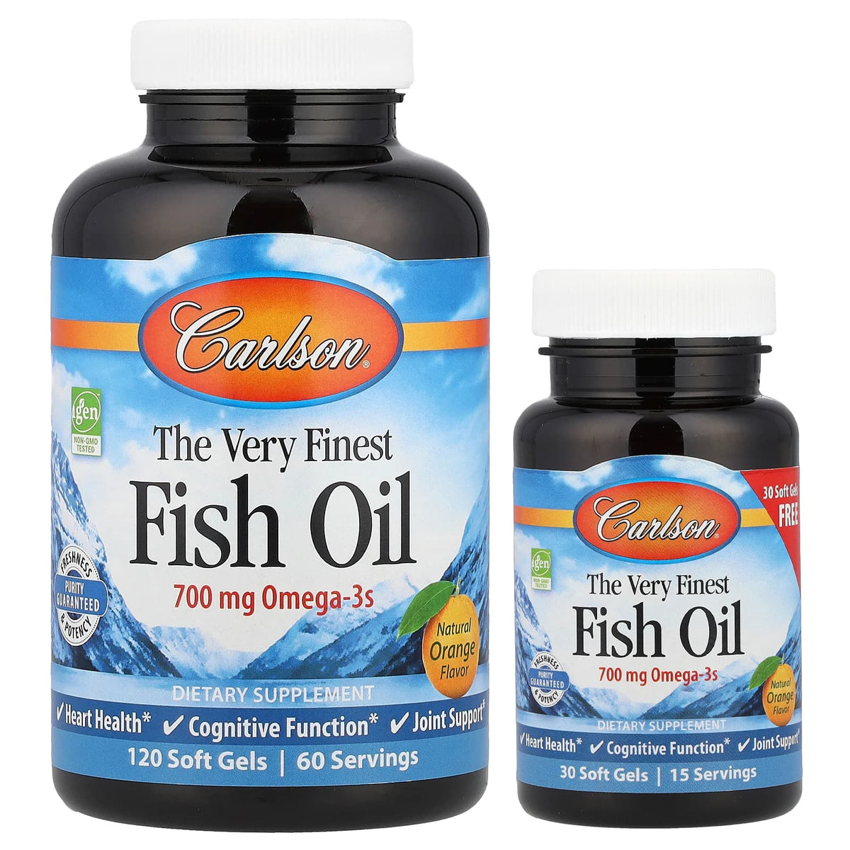 Carlson The Very Finest Fish Oil, Natural Orange, 150 Soft Gels — product view