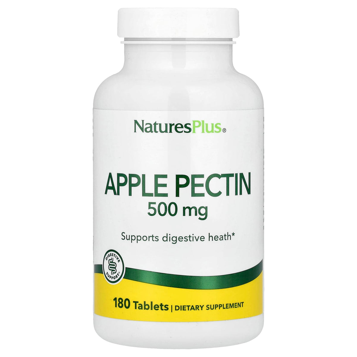 NaturesPlus Apple Pectin, 500 mg, 180 Tablets