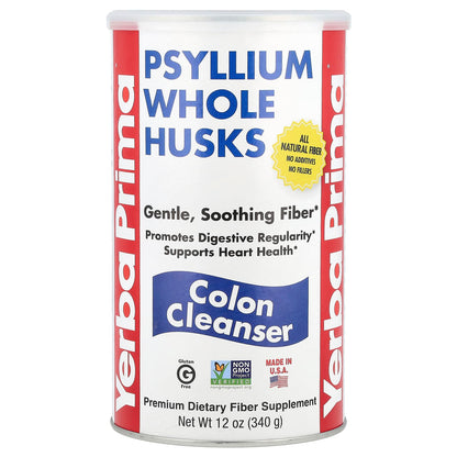 Yerba Prima Psyllium Whole Husks, 12 oz (340 g)