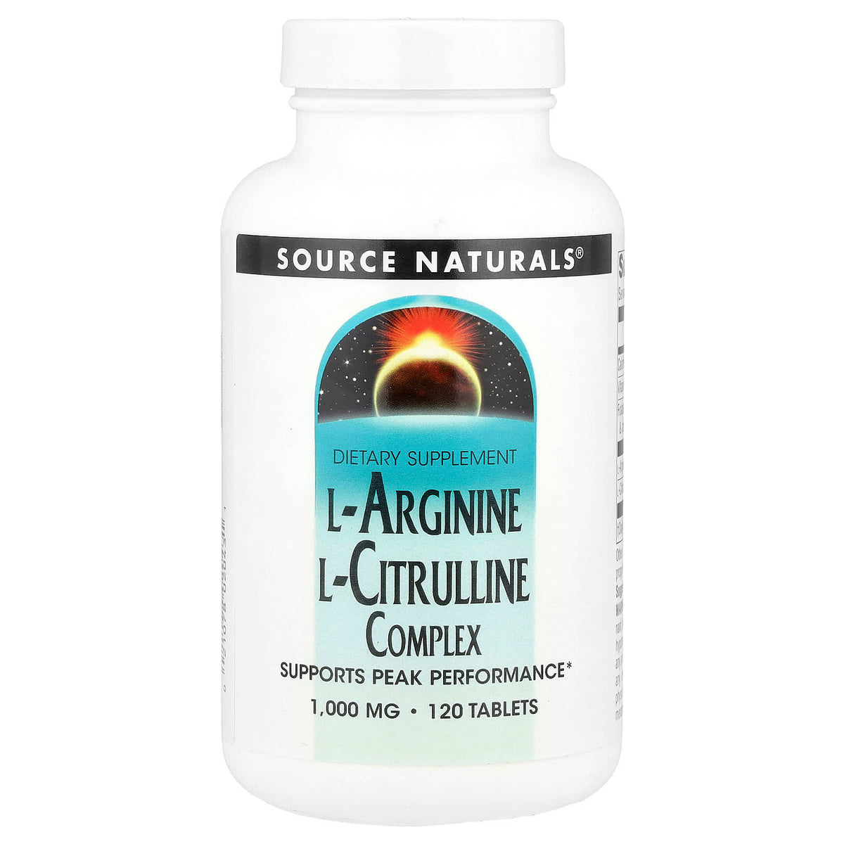 Source Naturals L-Arginine L-Citrulline Complex 1,000 mg, 120 Tablets