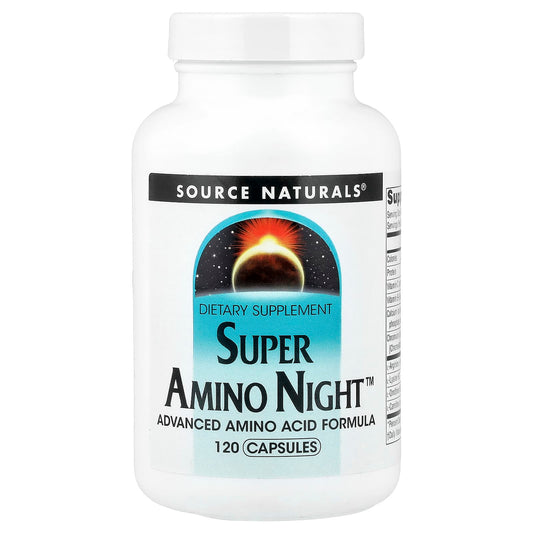Source Naturals Super Amino Night, 120 Capsules