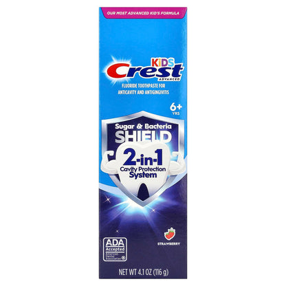 Crest Kids Advanced Fluoride Anticavity Toothpaste, 6+ Yrs, Strawberry, 116 g - view 2