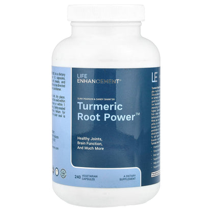 Life Enhancement Turmeric Root Powder, 240 Vegetarian Capsules (600 mg)