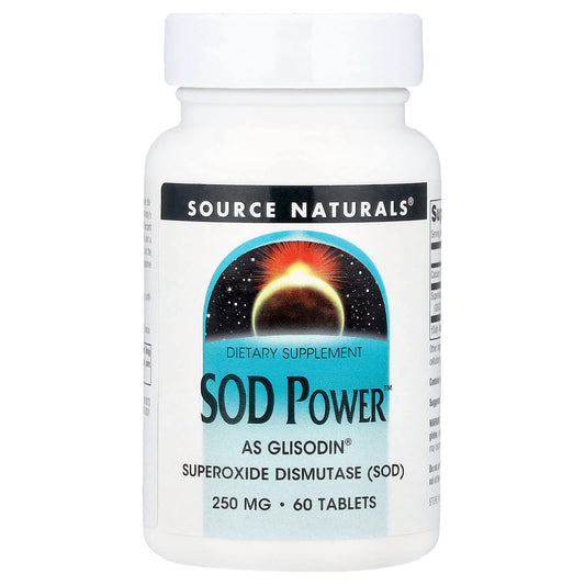 Source Naturals SOD Power 250 mg, 60 Tablets