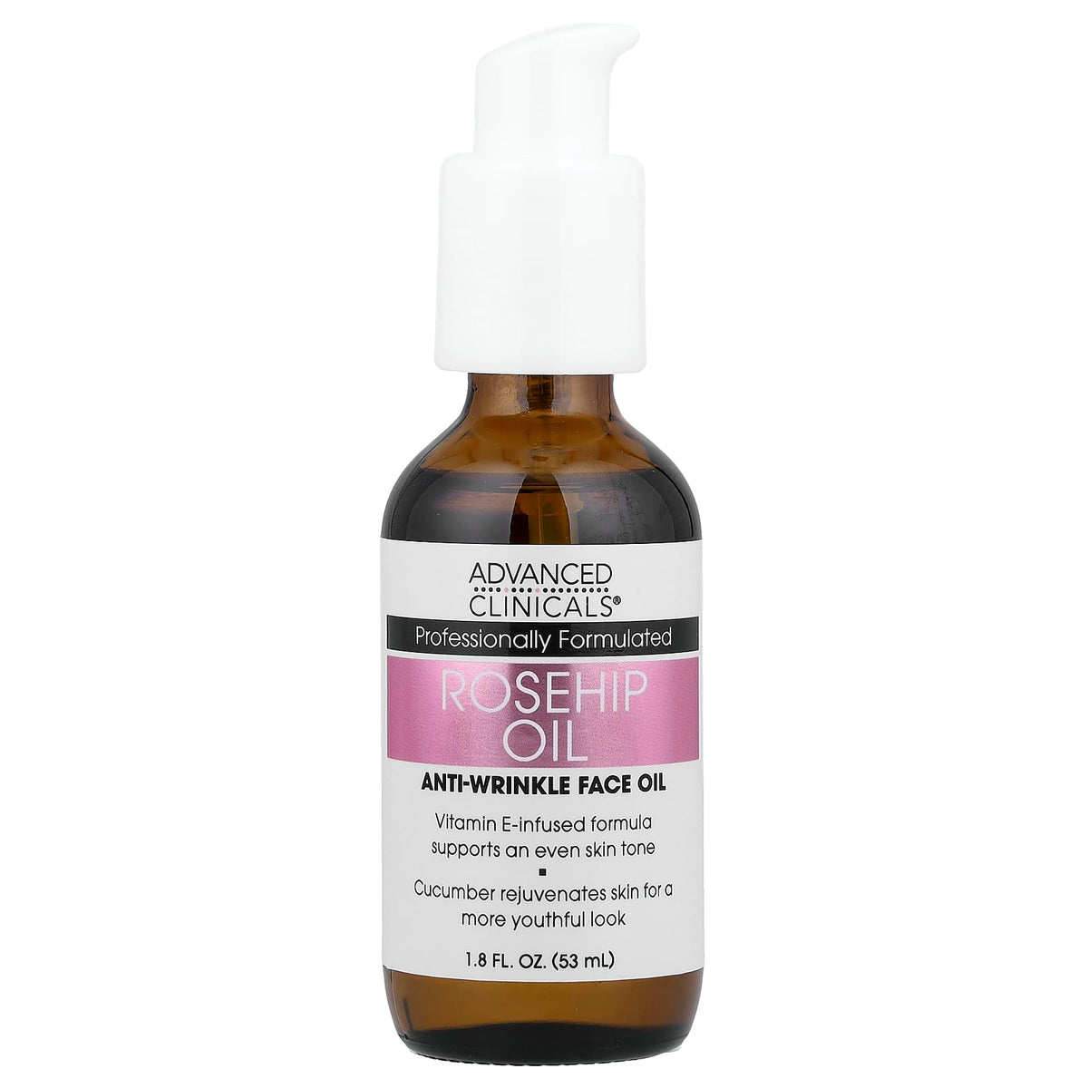 Advanced Clinicals Rosehip Oil, 53 ml (1.8 fl oz) — product view