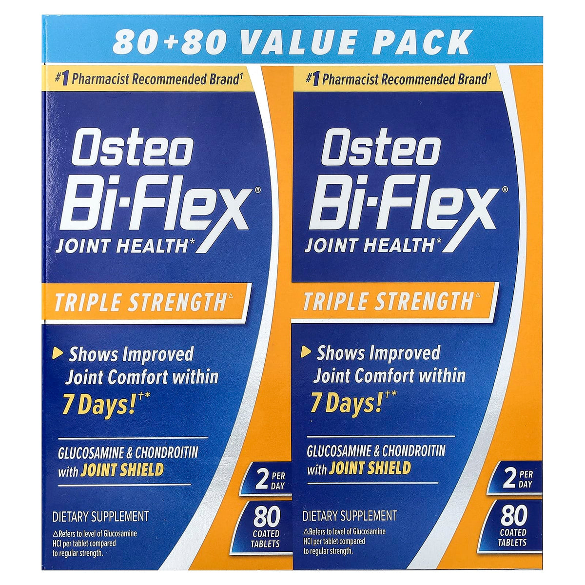 Osteo Bi-Flex Joint Health Triple Strength, 80 Coated Tablets Each, Pack of 2 — product view