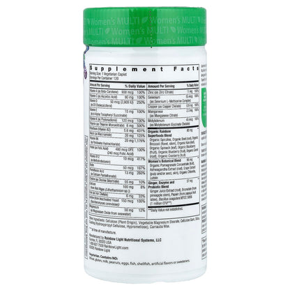 Rainbow Light Women's One+ Real Food Nutrients, 120 Vegetarian Caplets - view 2