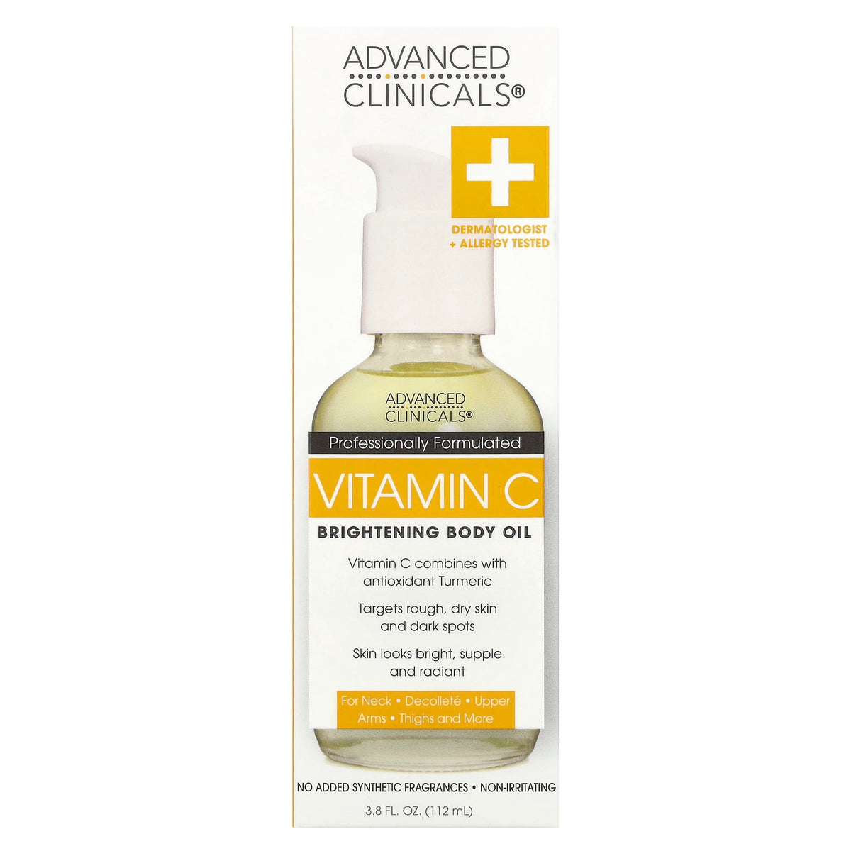 Advanced Clinicals Vitamin C Brightening Body Oil 112 ml (3.8 fl oz) - view 2