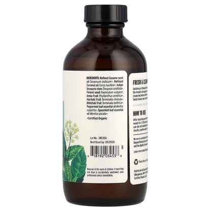 Banyan Botanicals Daily Swish Oil Pulling Rinse, Mint, 236 ml (8 fl oz) - view 2