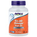 NOW Foods Tri-3D Omega Fish Oil, 90 Softgels