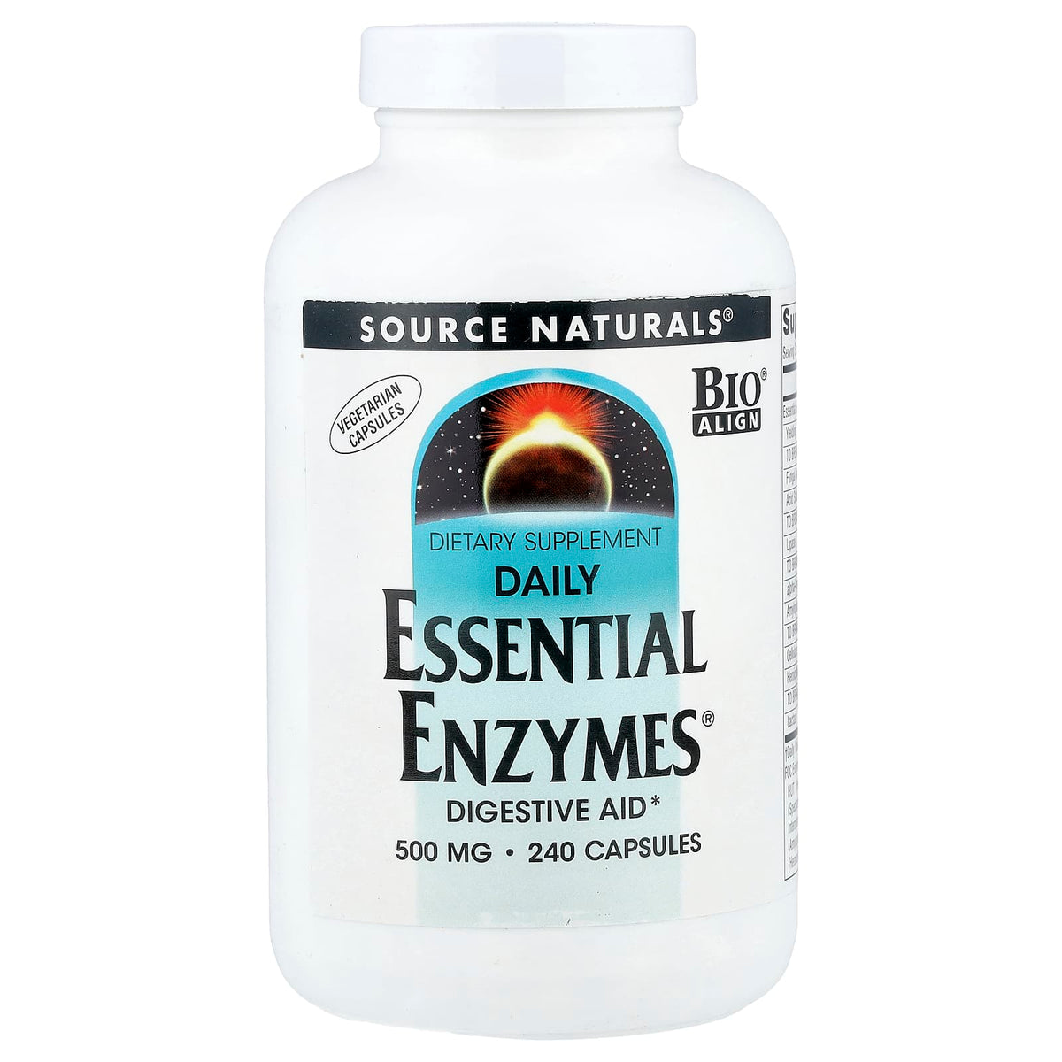 Source Naturals Daily Essential Enzymes, 240 Vegetarian Capsules