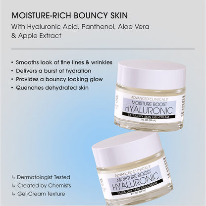 Advanced Clinicals Moisture Boost Hyaluronic Gel Cream 59 ml (2 fl oz) - view 5