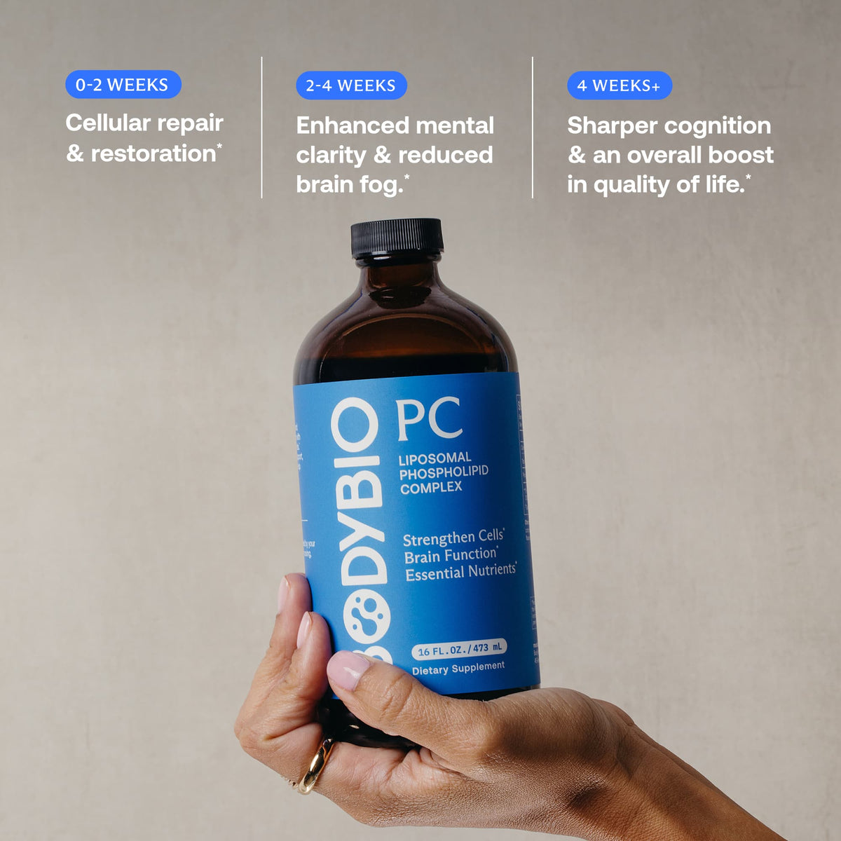 BodyBio PC Liposomal Phospholipid Complex, 236 ml (8 fl oz) - view 6