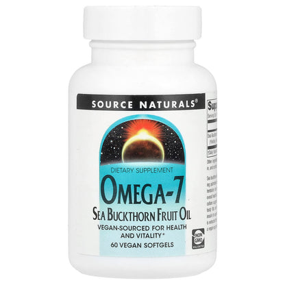 Source Naturals Omega-7 Sea Buckthorn Fruit Oil, 60 Vegan Softgels