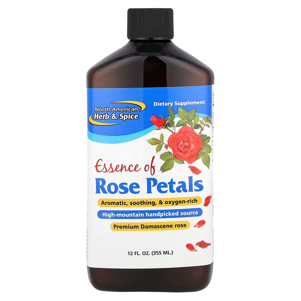 North American Herb & Spice Essence of Rose Petals, 355 ml (12 fl oz)