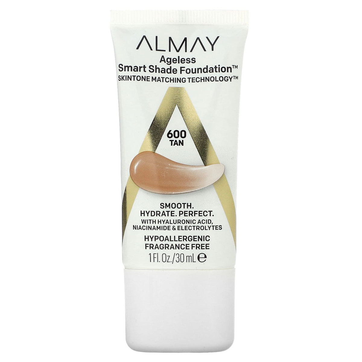 Almay Ageless Smart Shade Foundation 600 Tan 30 ml