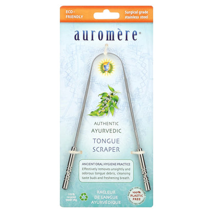 Auromere Authentic Ayurvedic Tongue Scraper, 1 Scraper
