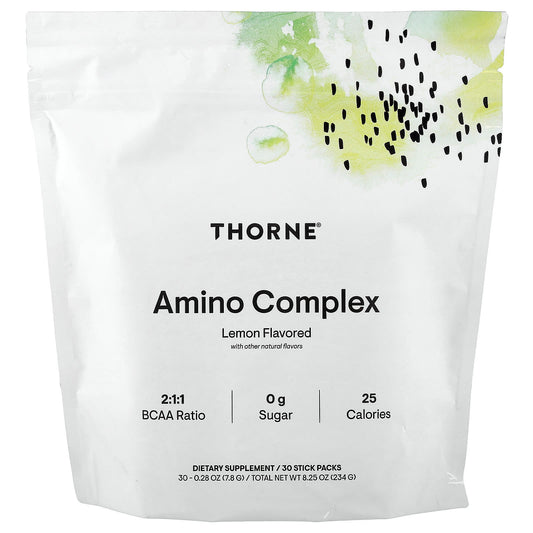 Thorne Amino Complex, Lemon, 30 Stick Packs, 7.8 g (0.28 oz) Each