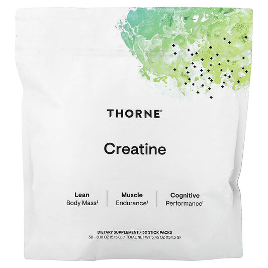 Thorne Creatine, 30 Stick Packs, 5.15 g (0.18 oz) Each