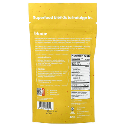 Blume Superfood Latte, Turmeric Blend, Caffeine Free, 4.4 oz (125 g) - view 2