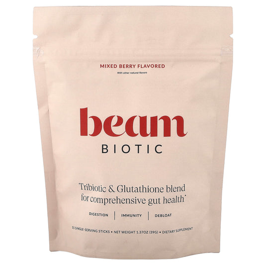 Beam Biotic Gut Superpowder, Mixed Berry, 15 Stick Packs
