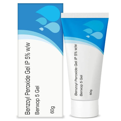 Salve Benxop Benzoyl Peroxide 5% Gel for Pimples, Acne - 60 Gm / 2.11 Oz