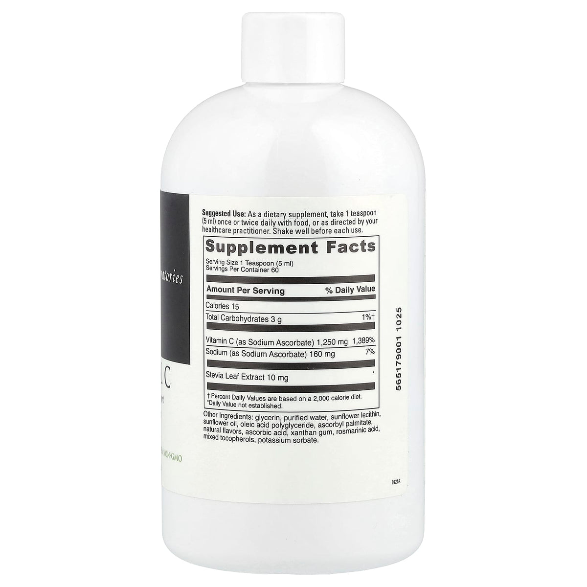 DaVinci Laboratories Liposomal C, 300 ml (10.15 fl oz) - view 2