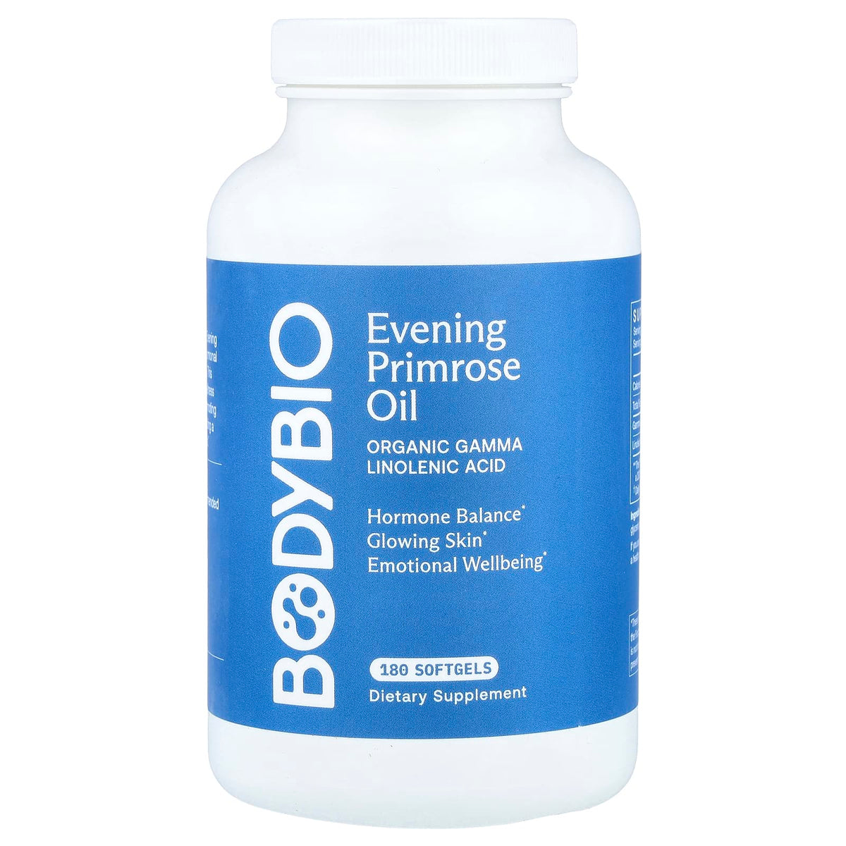 BodyBio Evening Primrose Oil, 180 Capsules — product view
