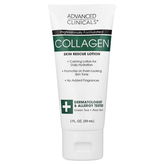 Advanced Clinicals Collagen Skin Rescue Lotion Fragrance-Free 59 ml (2 fl oz)