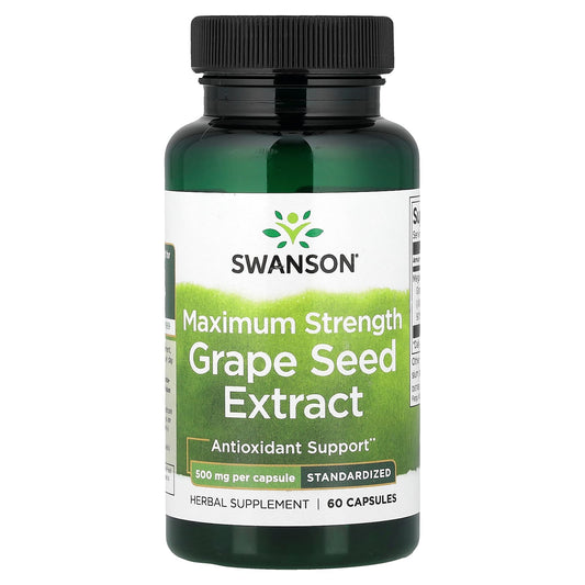 Swanson Vitamins Grape Seed Extract 500 mg 60 Capsules