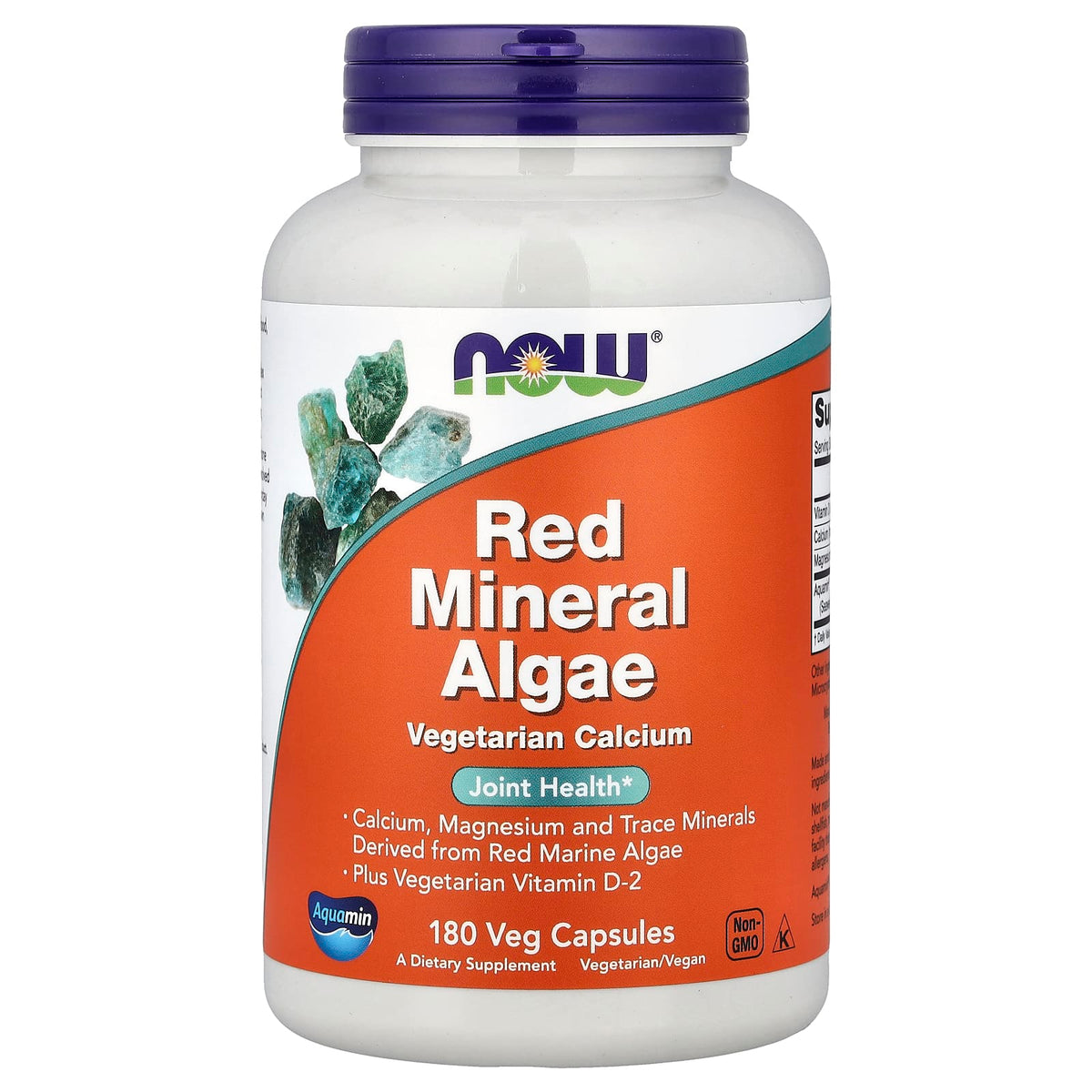 NOW Foods Red Mineral Algae, 180 Veg Capsules — product view
