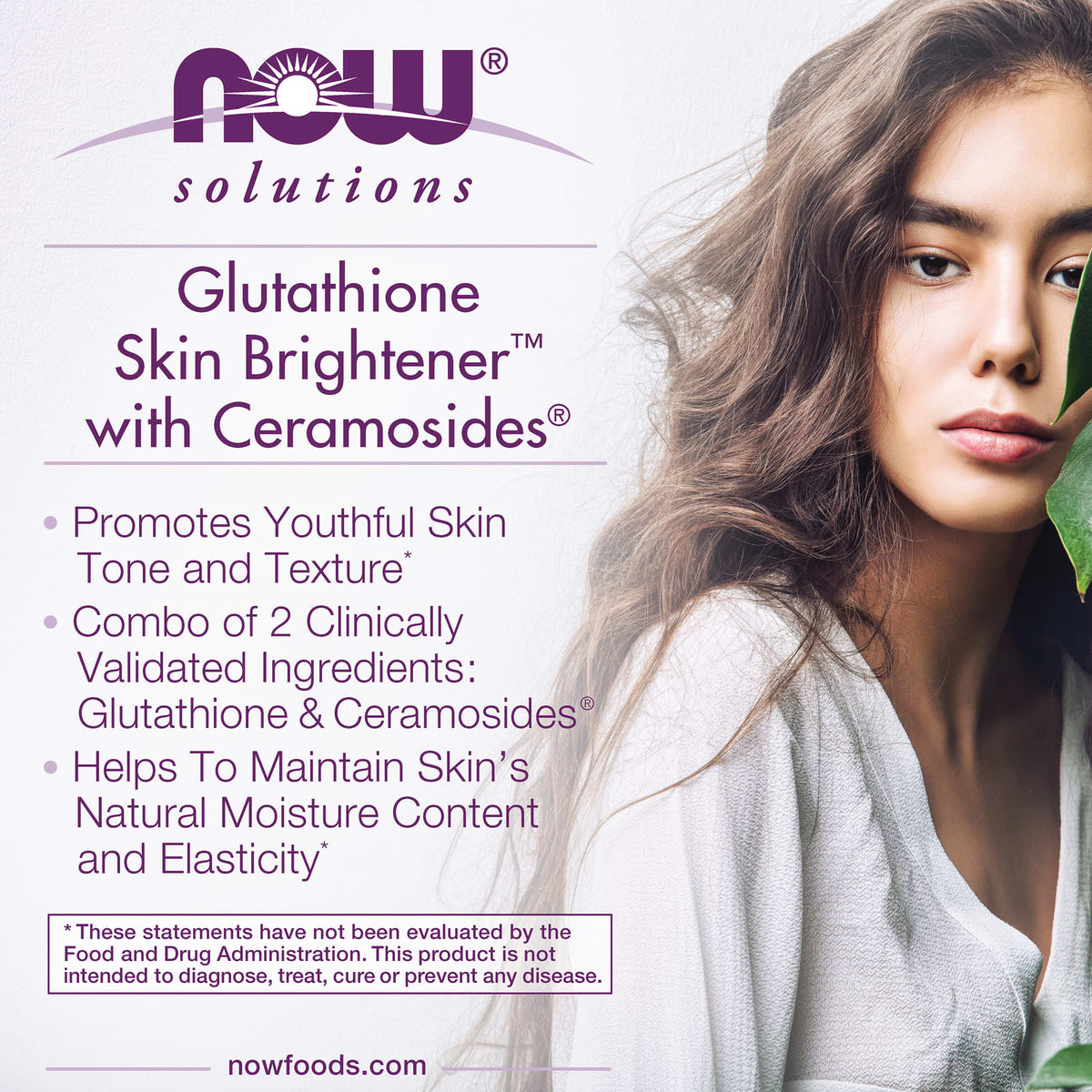 NOW Foods Solutions Glutathione Skin Brightener, 30 Veg Capsules - view 4