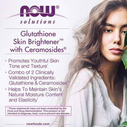NOW Foods Solutions Glutathione Skin Brightener, 30 Veg Capsules - view 4