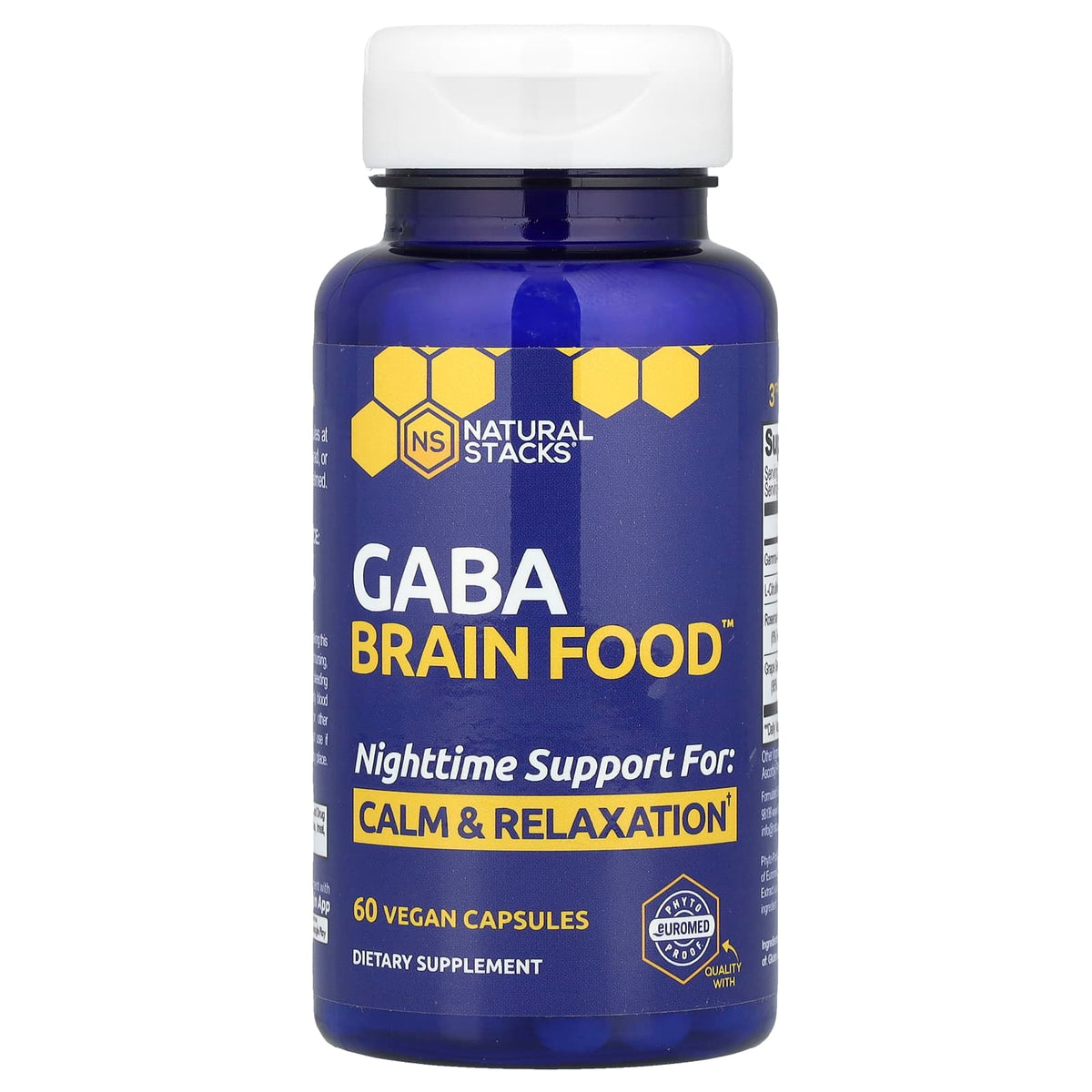 Natural Stacks Gaba Brain Food 60 Vegan Capsules